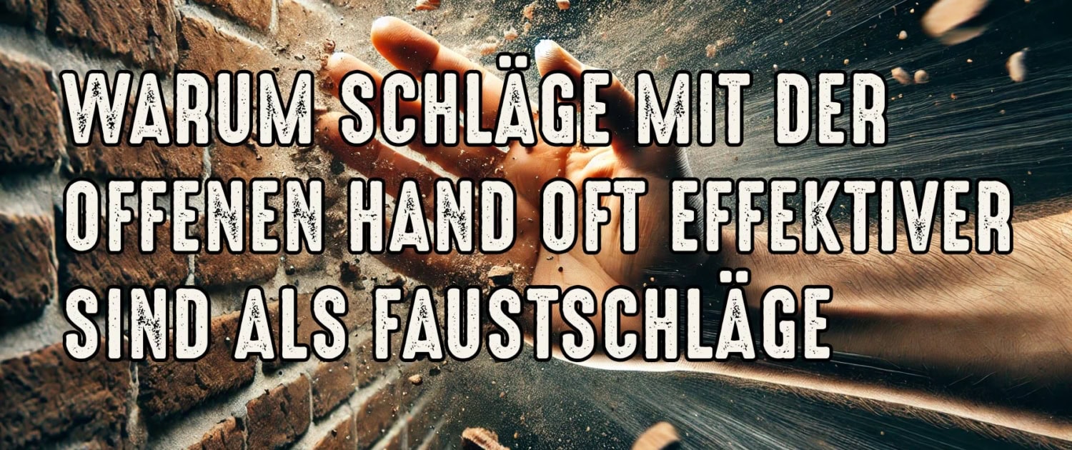 Warum Schläge mit der offenen Hand in der Selbstverteidigung effektiver sind als Faustschläge